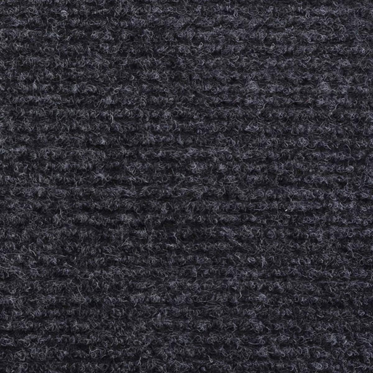 Alfombra para eventos estriada gris antracita 1,2x10 m
