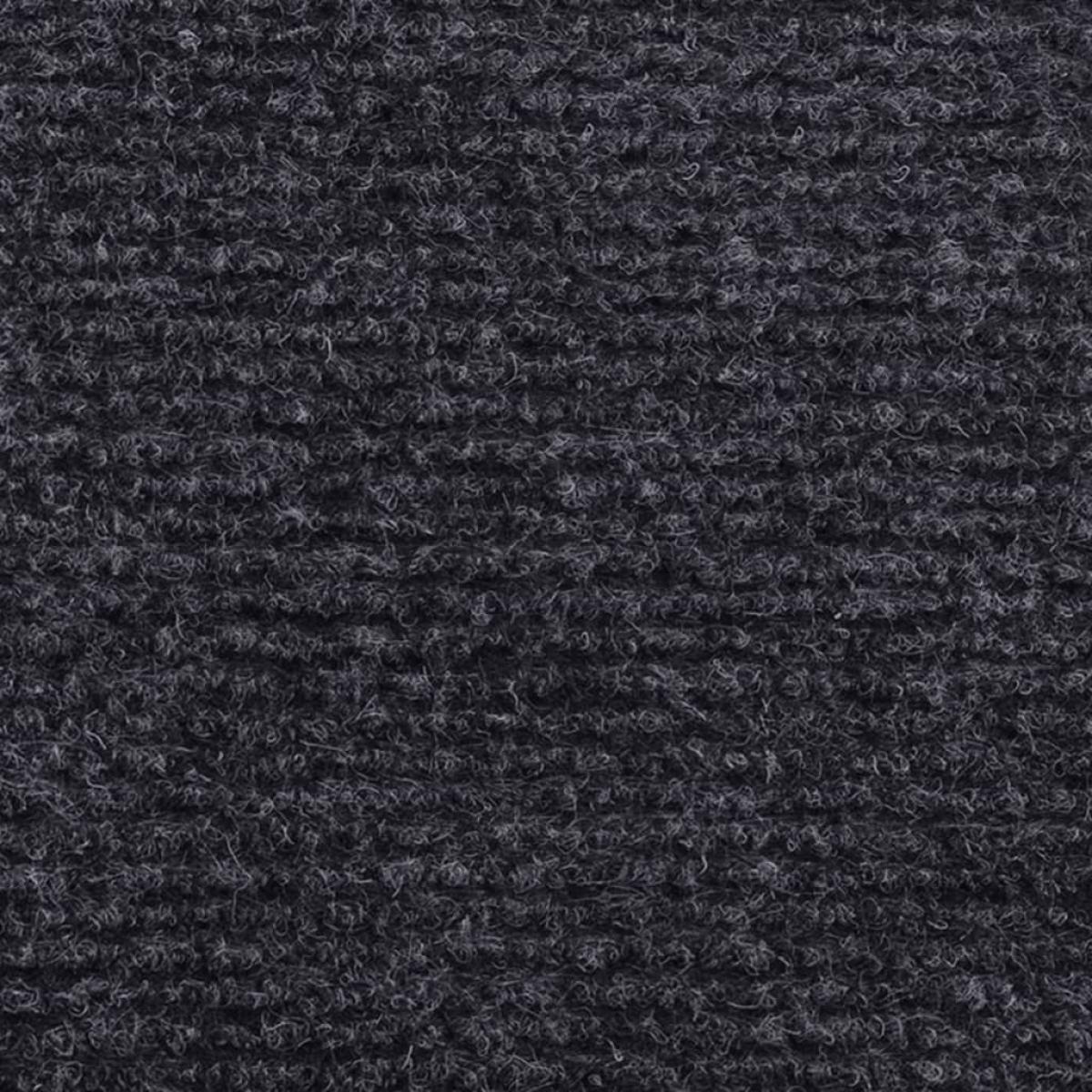 Alfombra para eventos estriada gris antracita 1,2x15 m