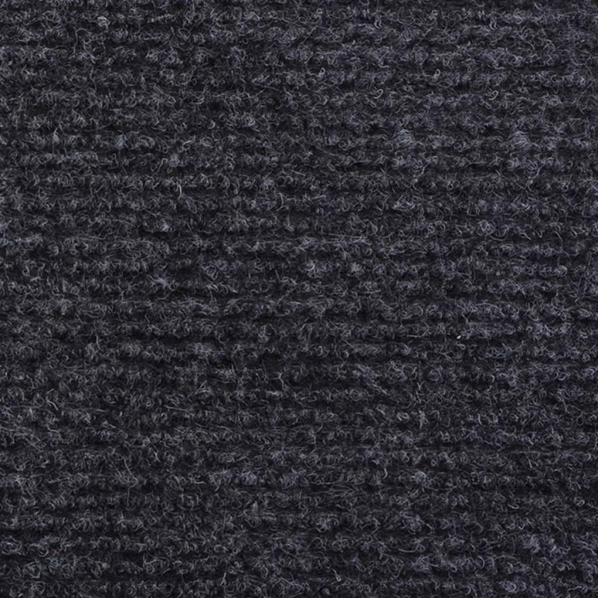 Alfombra para eventos estriada gris antracita 1,2x20 m