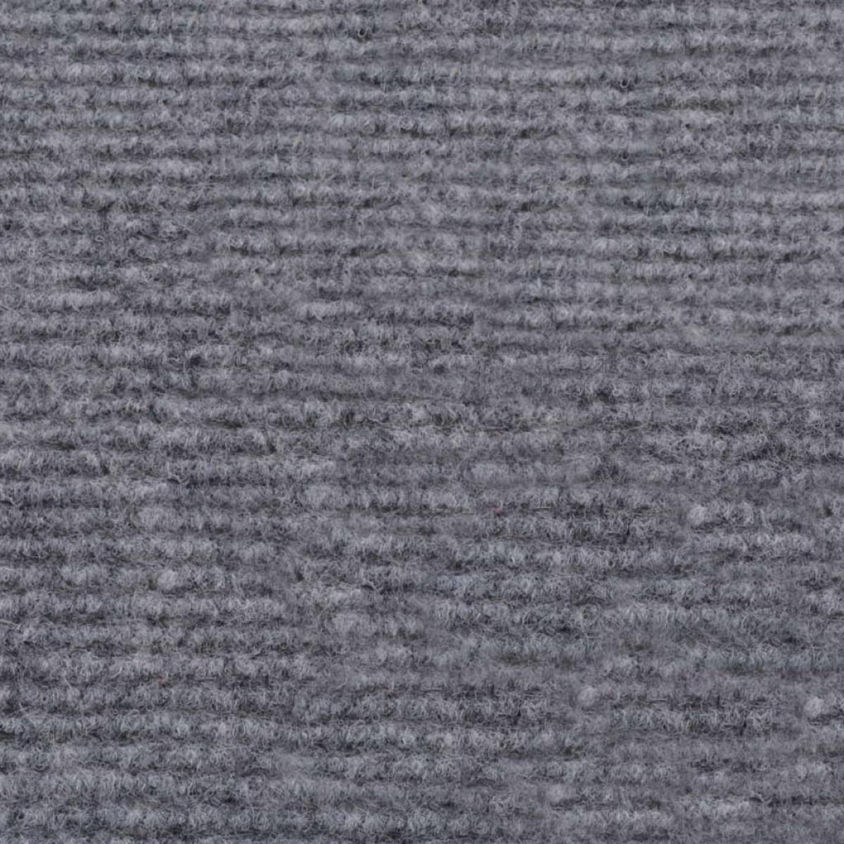 Alfombra para eventos estriada gris 1,2x10 m