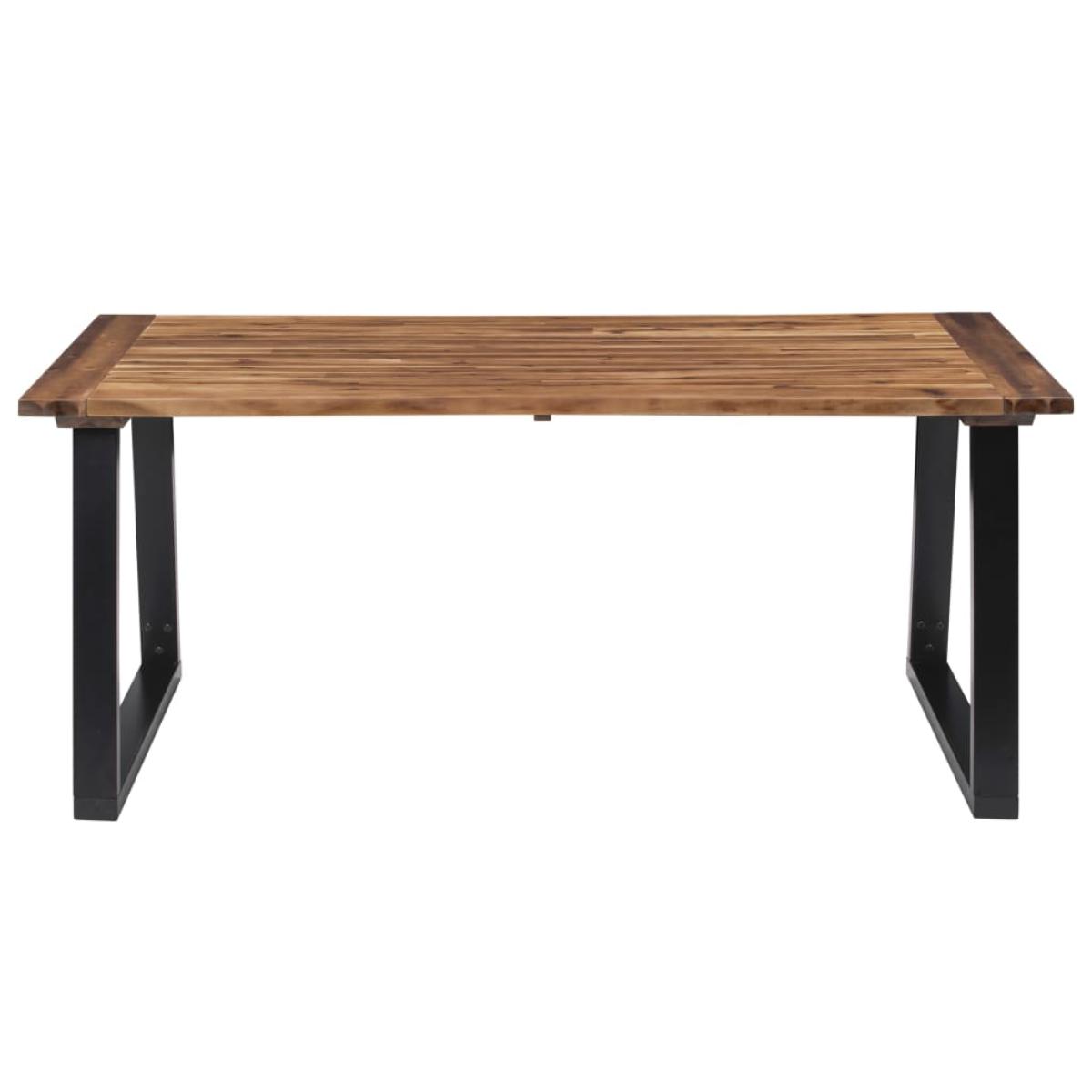 Mesa de comedor demadera de acacia maciza 180x90 cm  