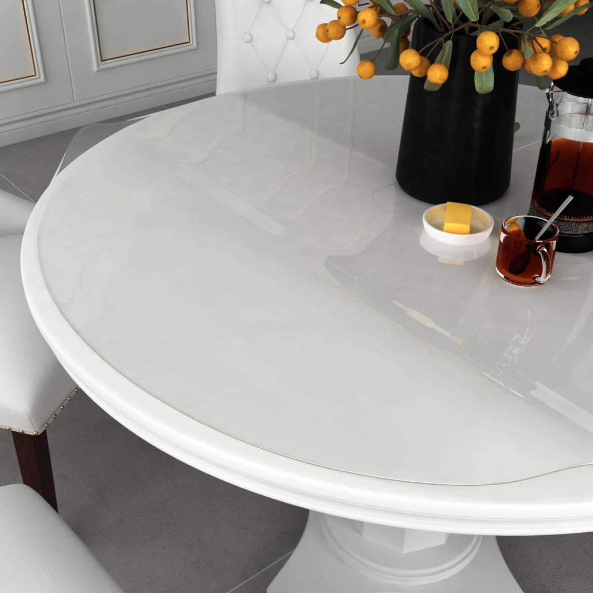 Protector de mesa PVC transparente Ø 60 cm 2 mm