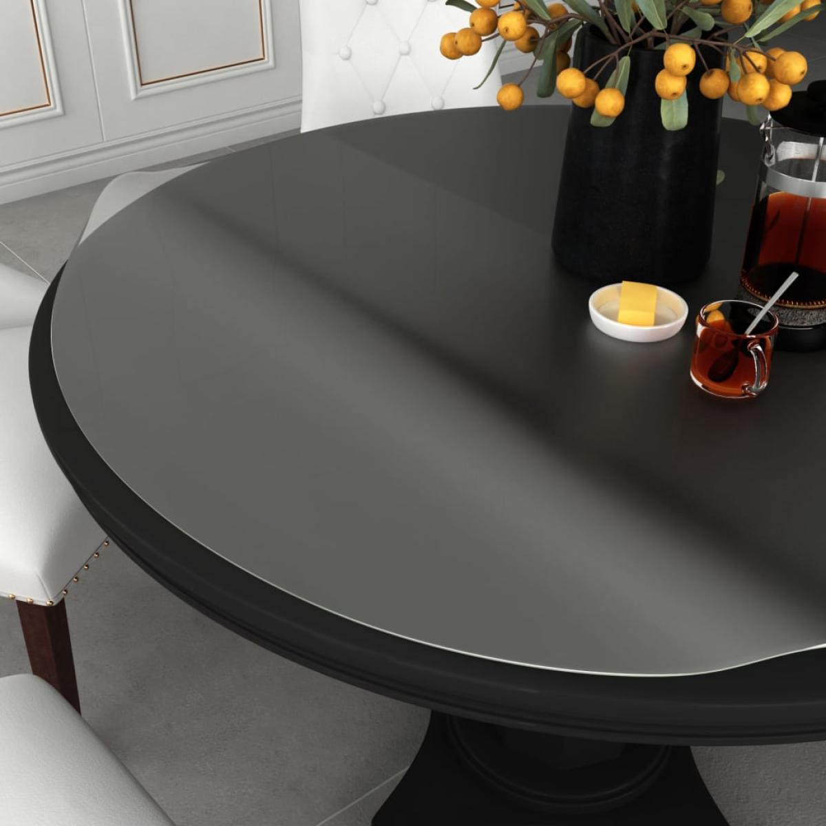 Protector de mesa PVC mate Ø 80 cm 2 mm