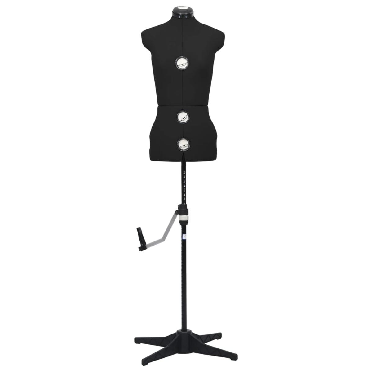 Maniquí de sastre ajustable mujer negro talla S 33-40