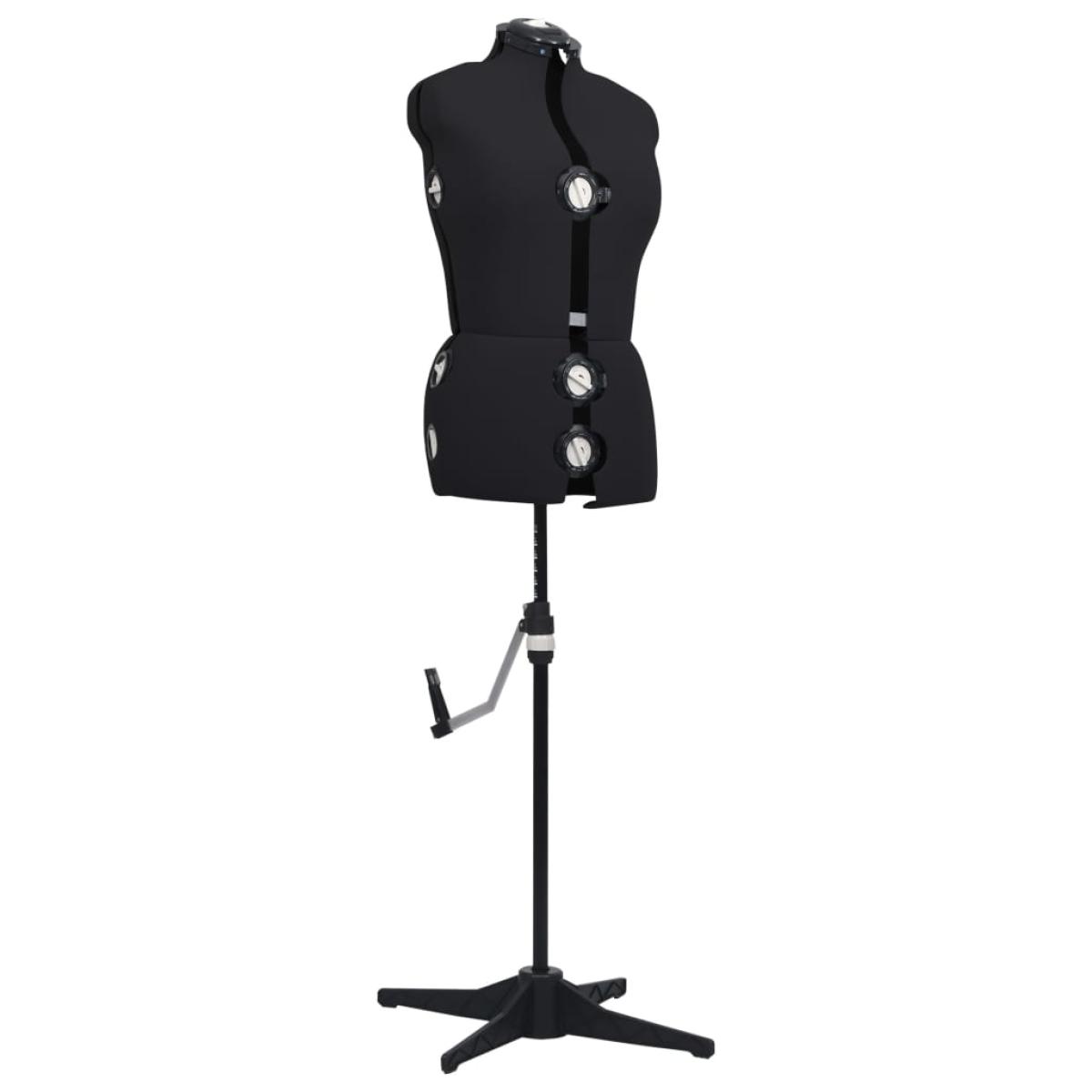 Maniquí de sastre ajustable mujer negro talla M 40-46