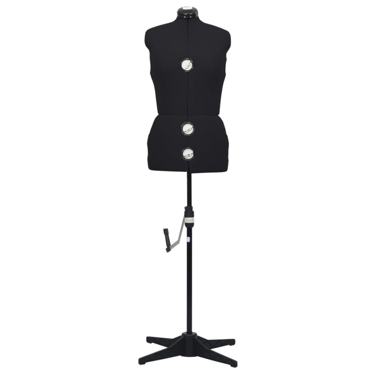 Maniquí de sastre ajustable mujer negro talla M 40-46