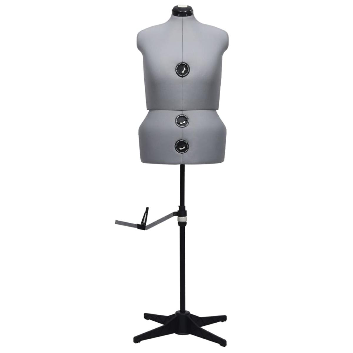Maniquí de sastre ajustable mujer gris talla L 44-50