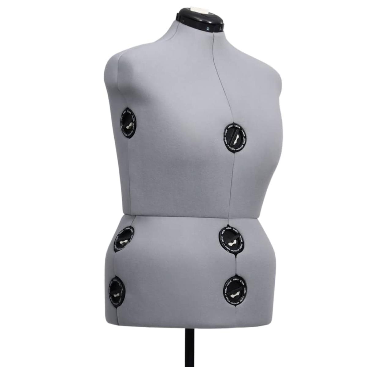 Maniquí de sastre ajustable mujer gris talla L 44-50