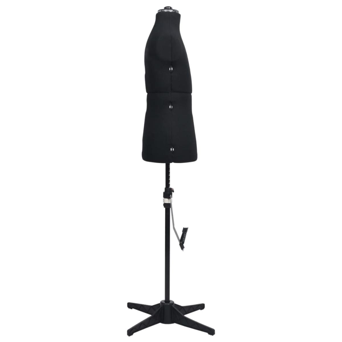Maniquí de sastre ajustable hombre negro talla 37-45
