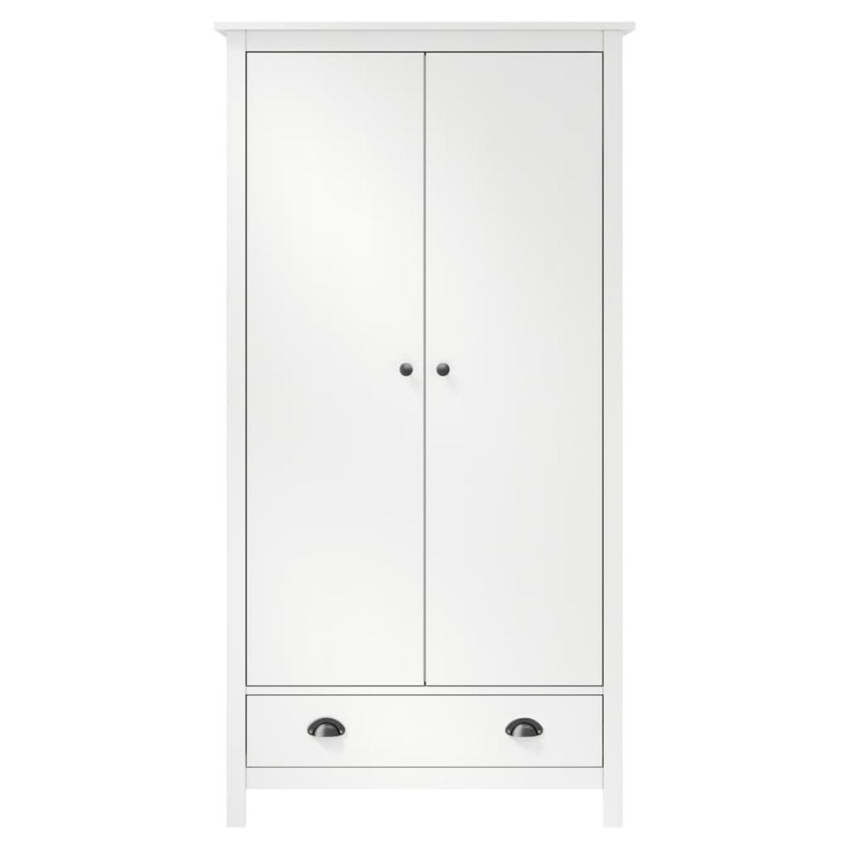 Armario de 2 puertas Hill madera maciza pino blanco 89x50x170cm