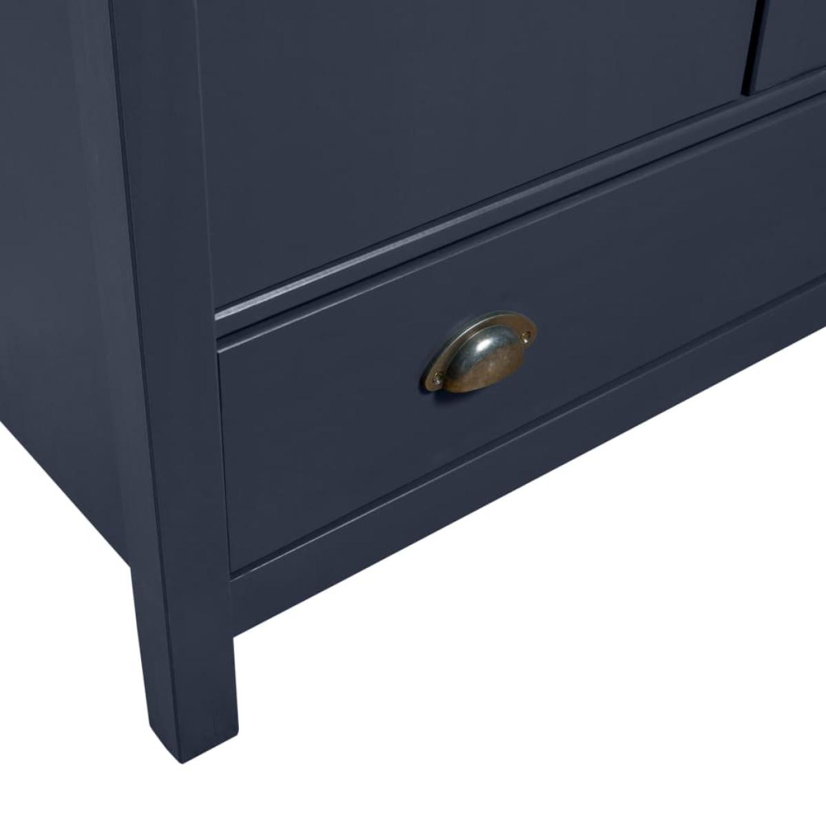 Armario de 3 puertas Hill Range madera pino gris 127x50x170cm