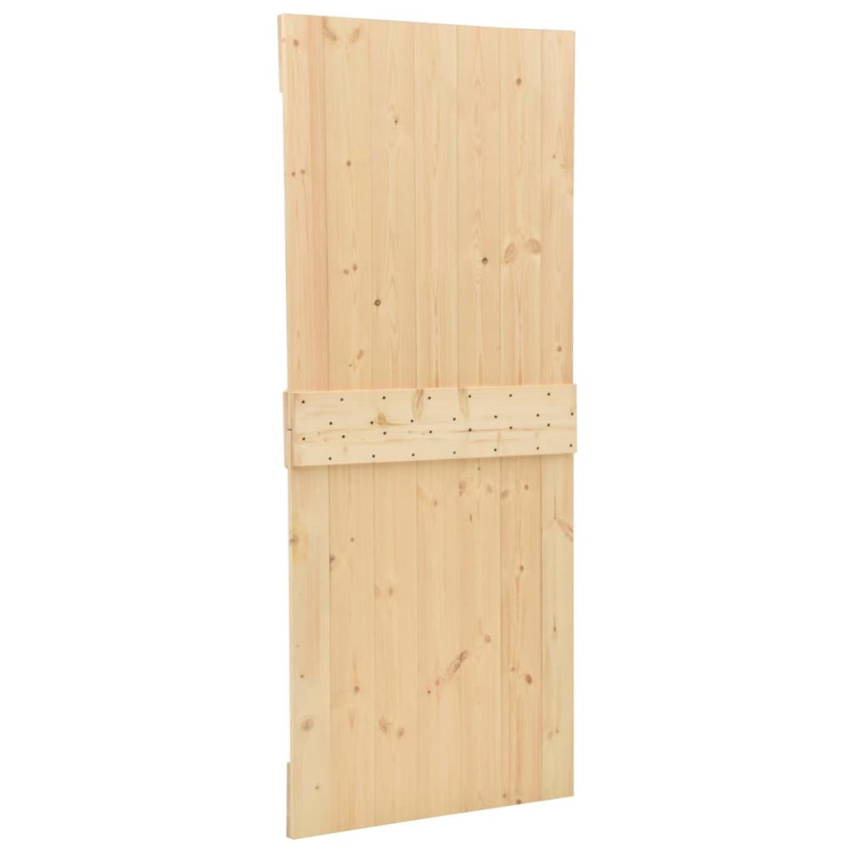 Puerta de madera maciza de pino  90x210 cm