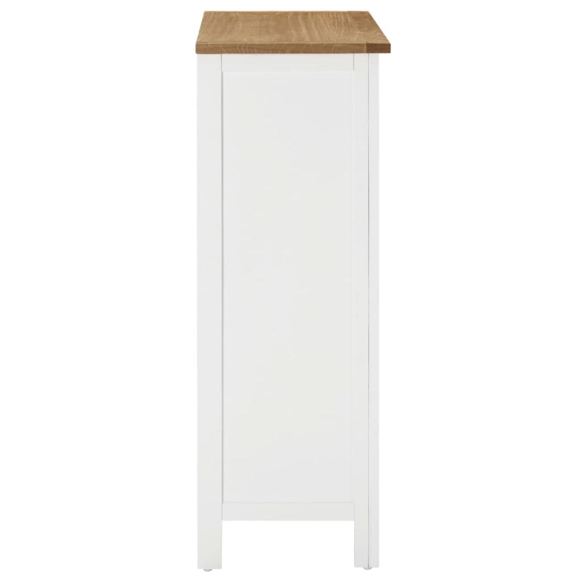 Mueble botellero de madera maciza de roble 72x32x90 cm