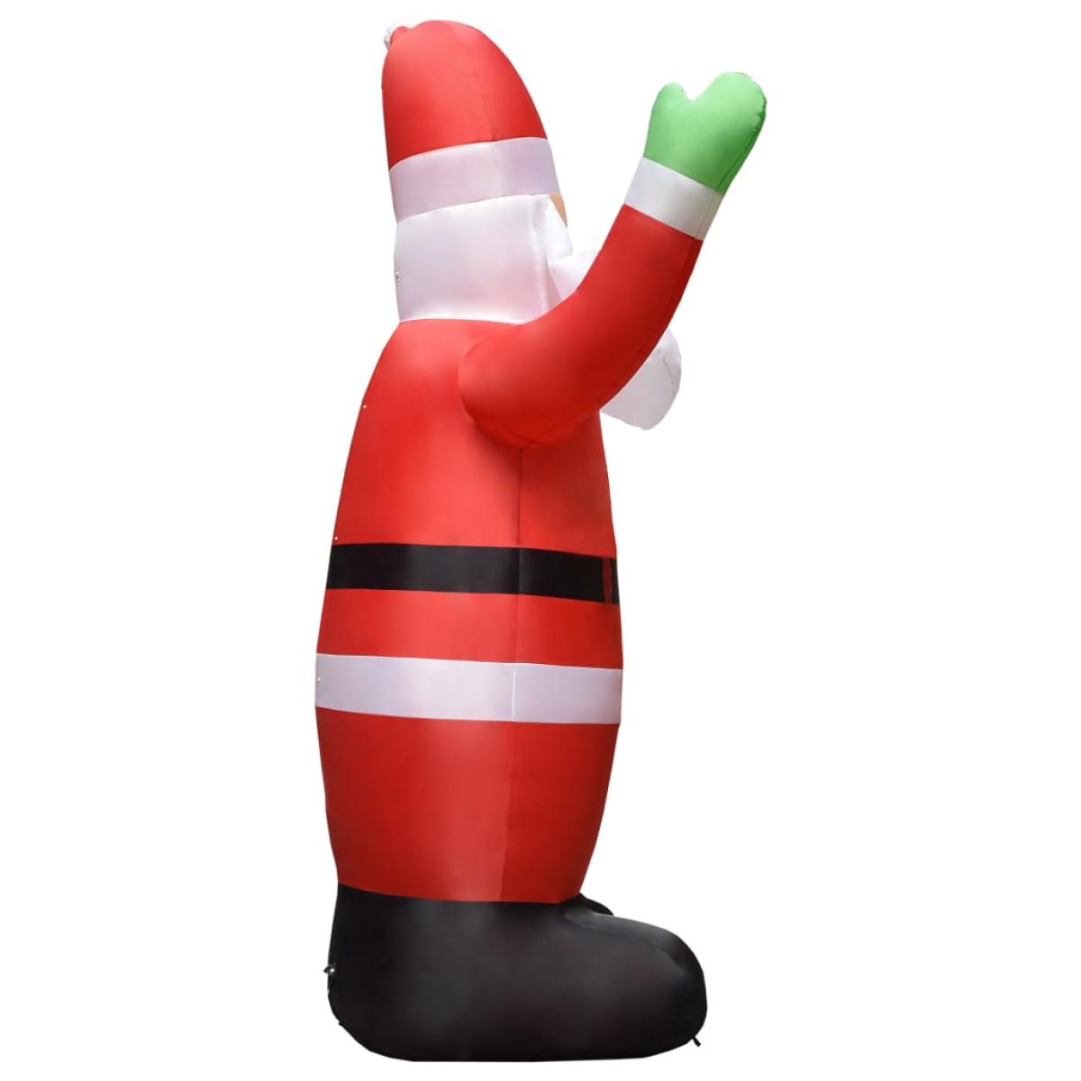 Papá Noel inflable con LED adorno navideño IP44 4,5 m 