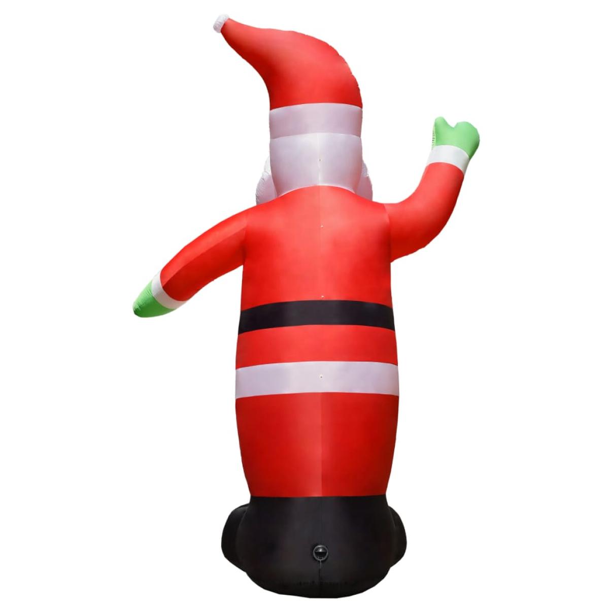 Papá Noel inflable con LED adorno navideño IP44 4,5 m 