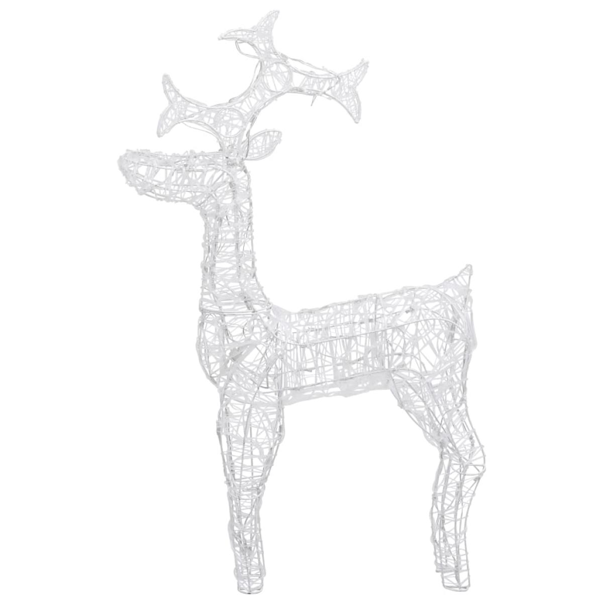  Reno decorativo navideño 90 LED 60x16x100 cm acrílico