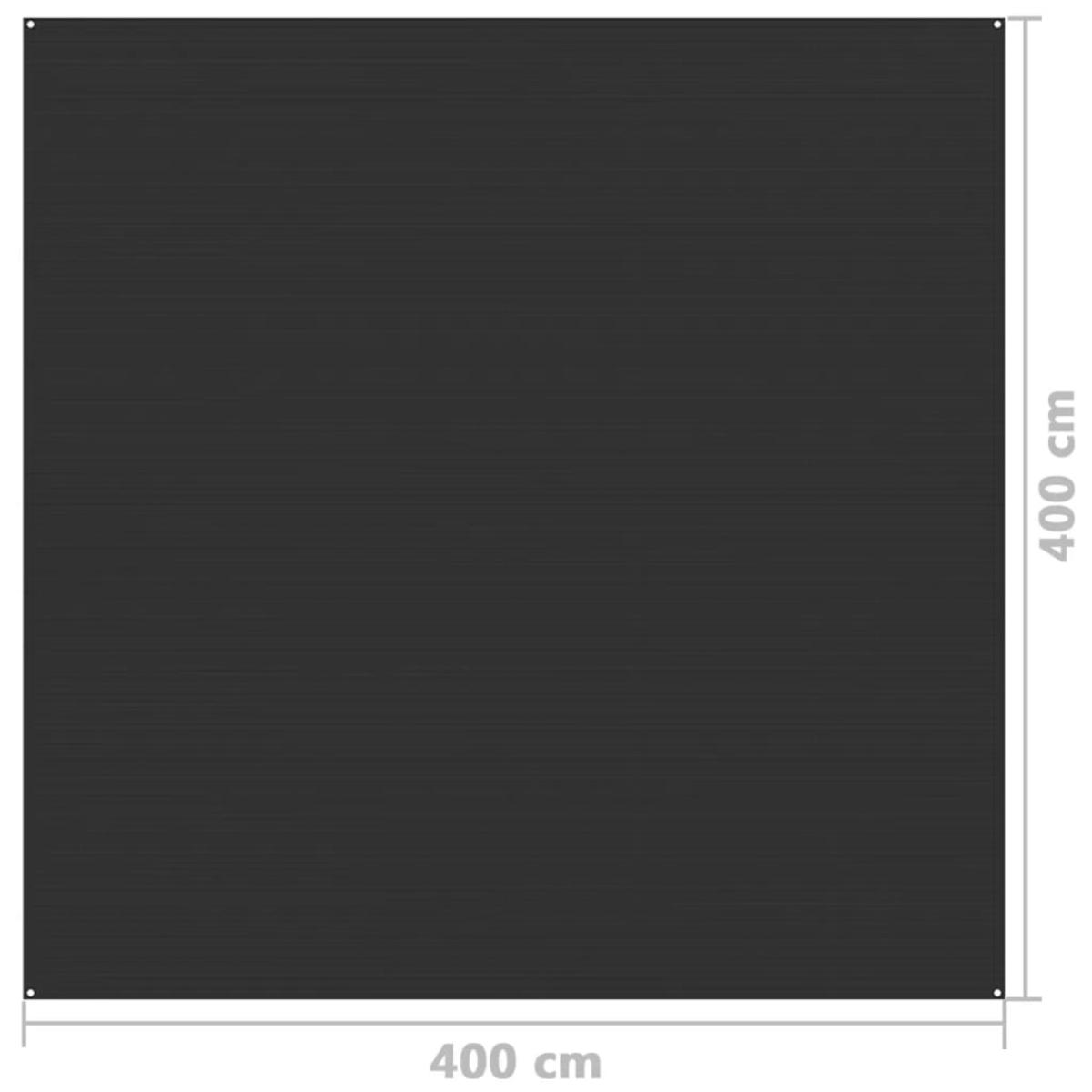 Alfombra de tienda de campaña gris antracita 400x400 cm