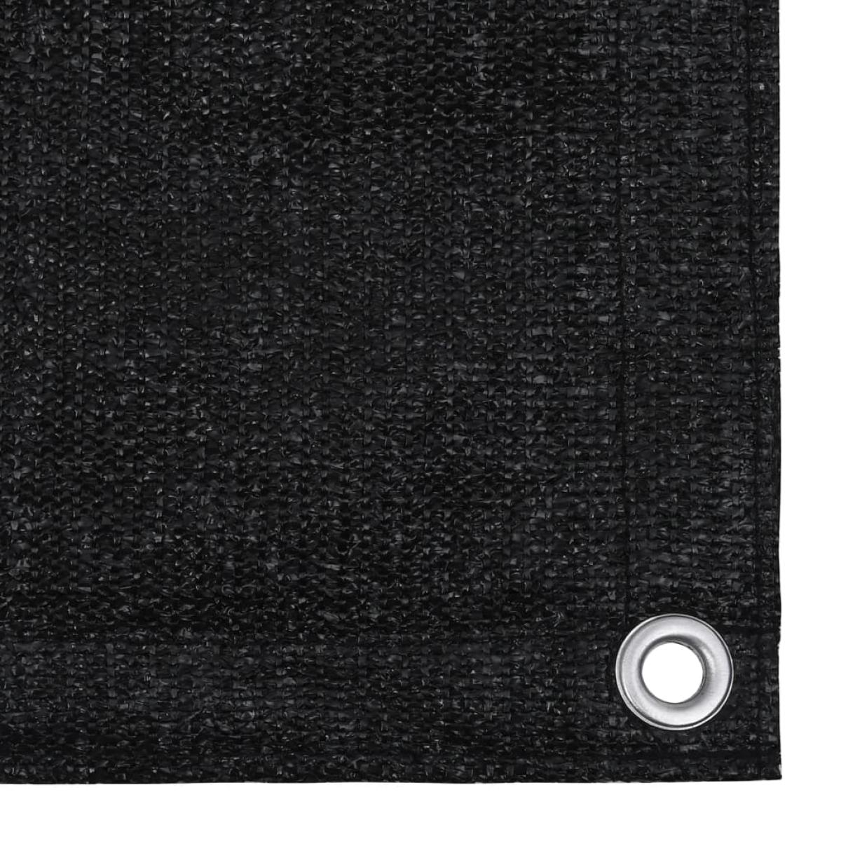 Alfombra de tienda de campaña 250x400 cm negro