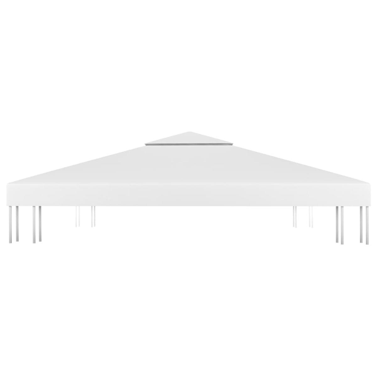 Toldo de cenador 2 niveles 310 g/m² 3x3 m blanco