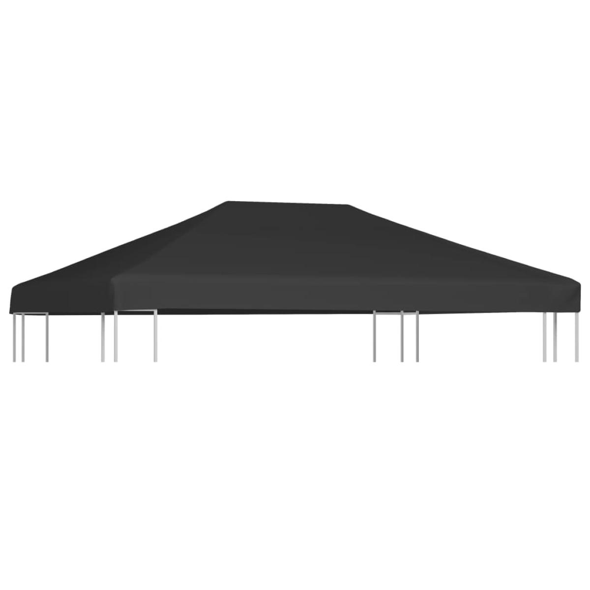 Toldo de cenador 270 g/m² 4x3 m negro