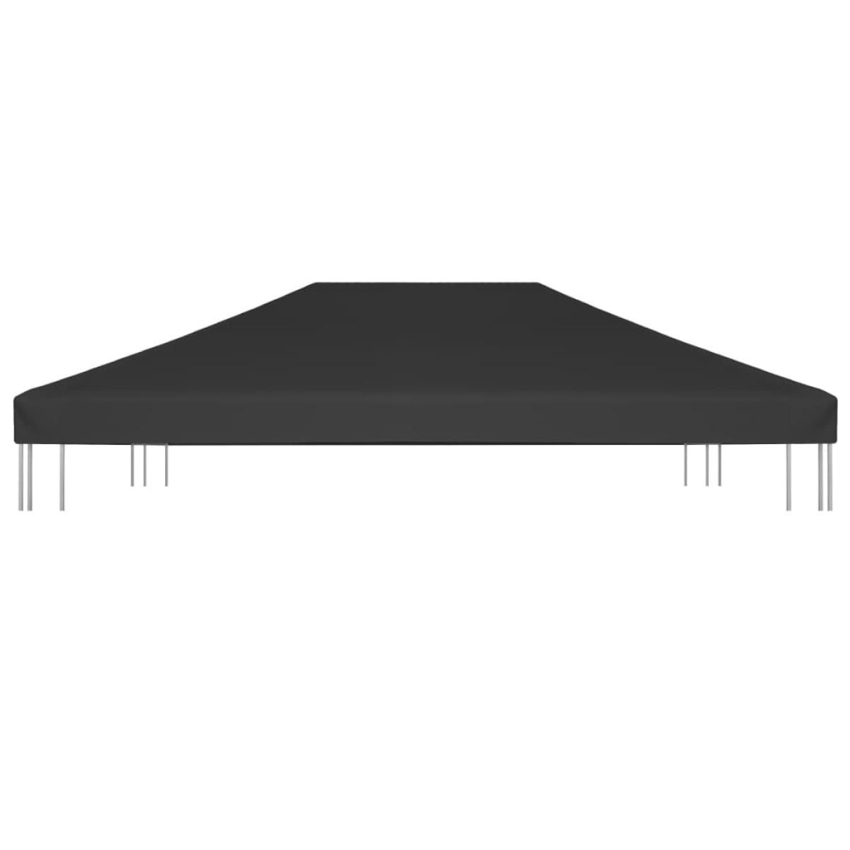 Toldo de cenador 270 g/m² 4x3 m negro
