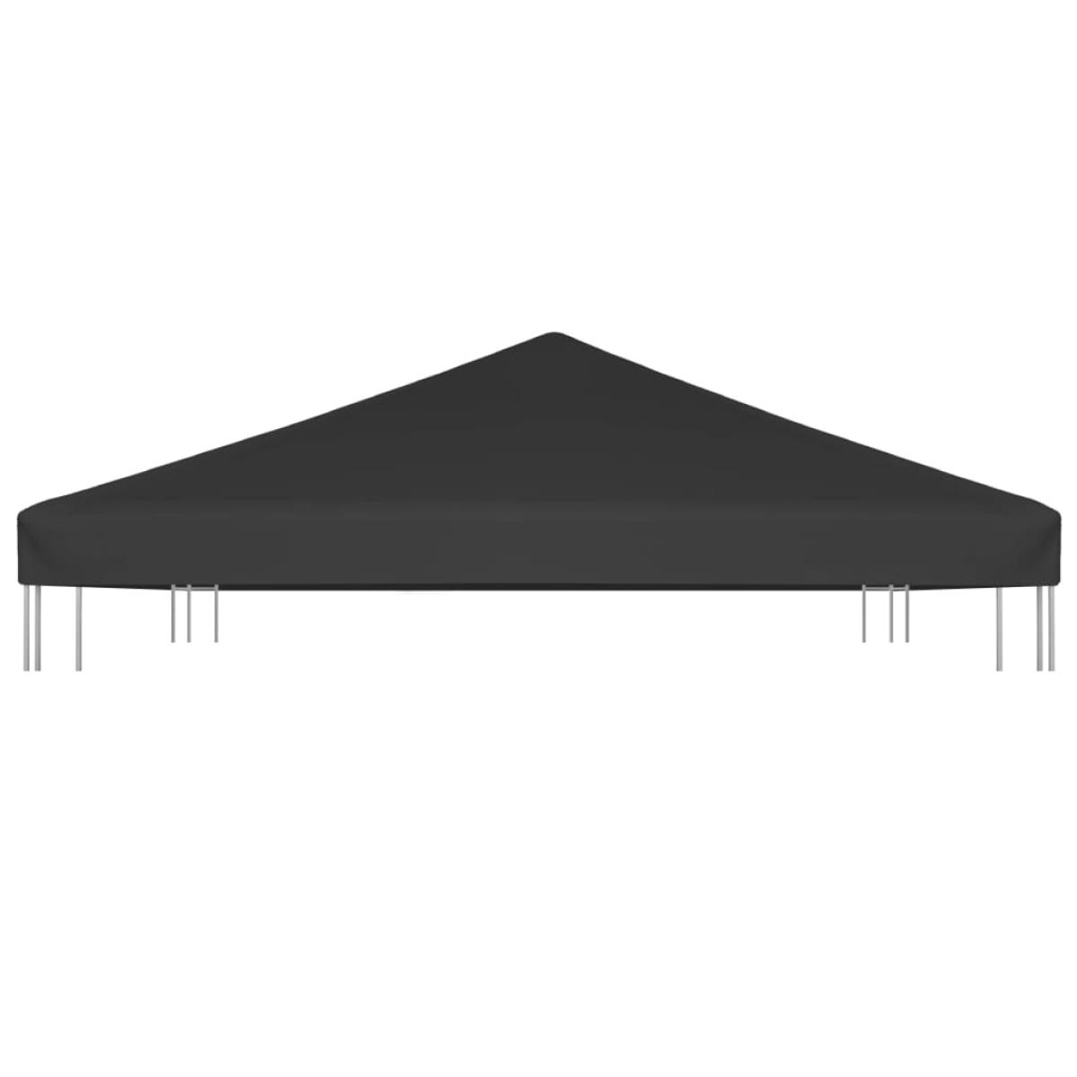 Toldo de cenador 270 g/m² 4x3 m negro