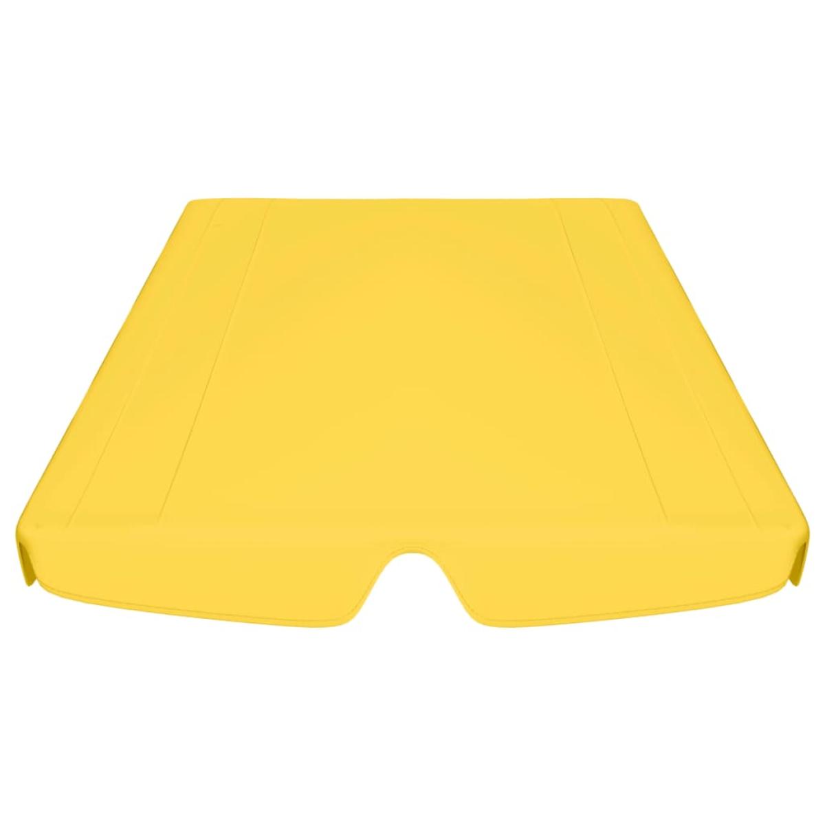Dosel de repuesto columpio de jardín amarillo 188/168x110/145cm