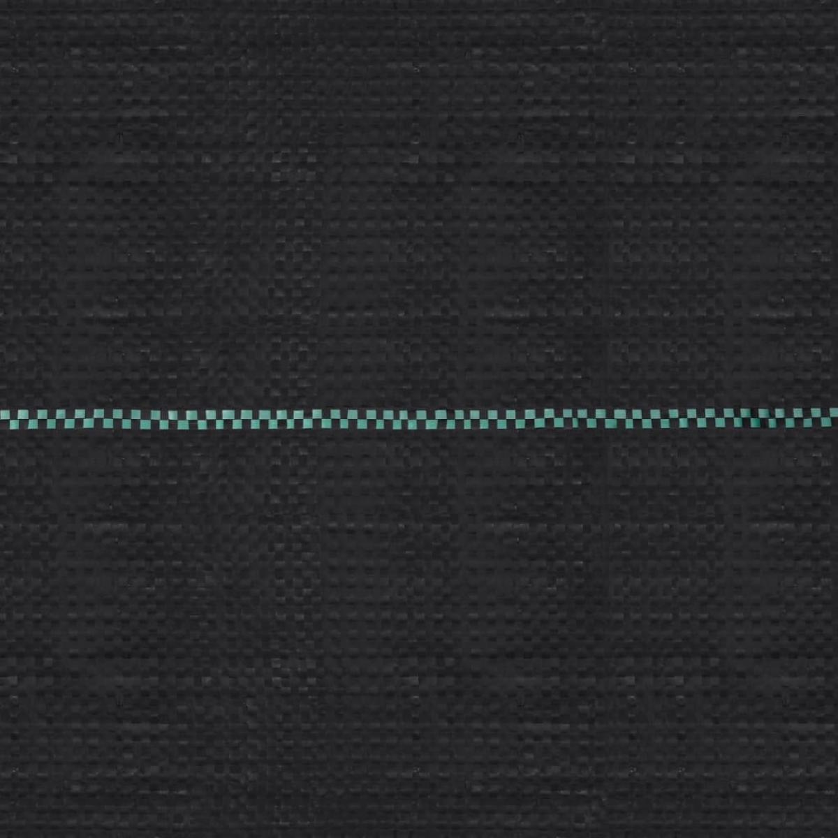 Estera de control de malezas y raíces PP negro 2x5 m