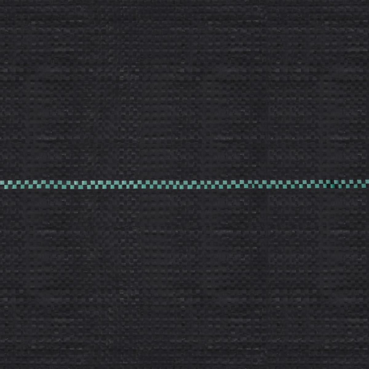 Estera de control de malezas y raíces PP negro 2x25 m
