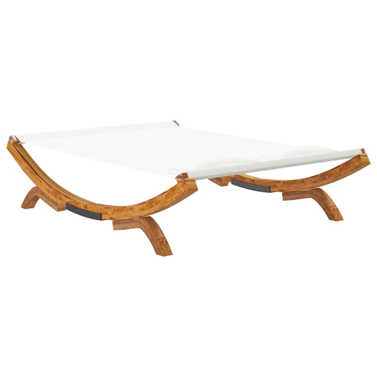 Tumbona con dosel madera curvada gris antracita 165x188,5x46 cm
