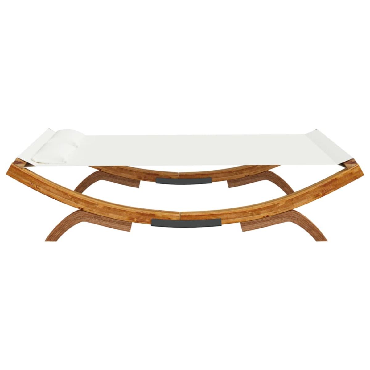 Tumbona con dosel madera curvada gris antracita 165x188,5x46 cm