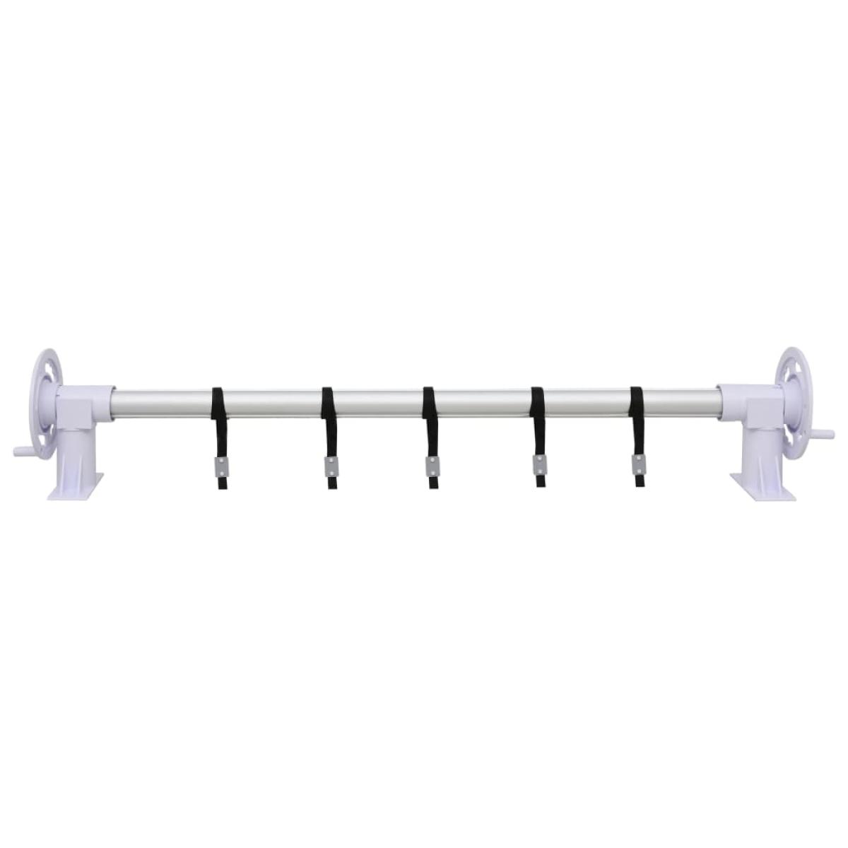 Enrollacobertor de piscina con base de plástico