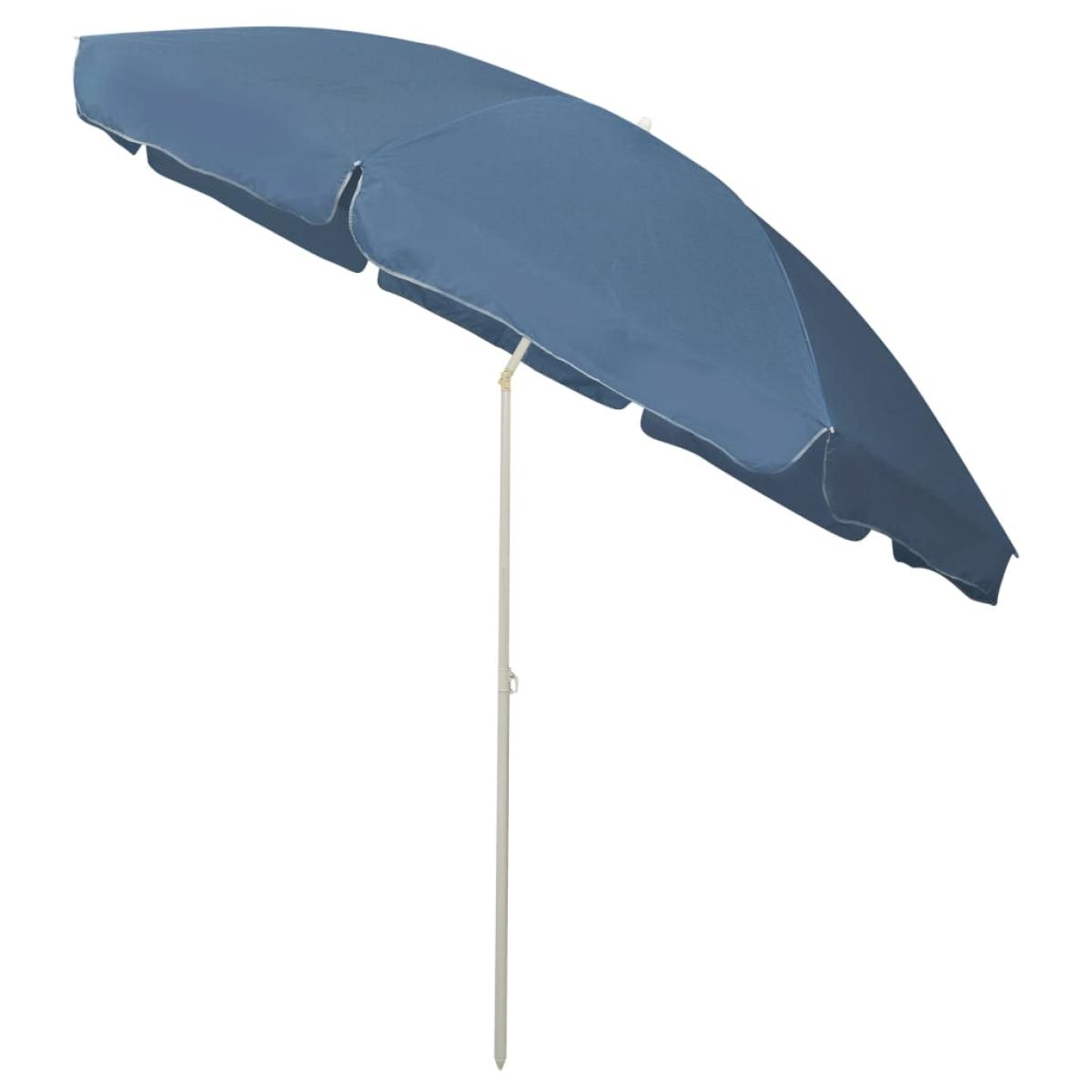 Sombrilla de playa azul 300 cm