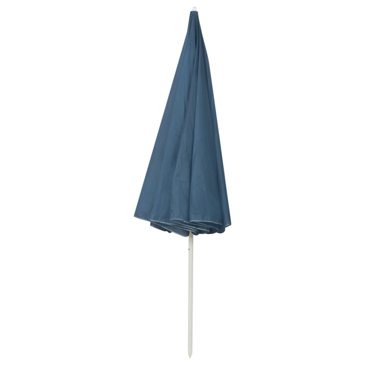 Sombrilla de playa azul 300 cm