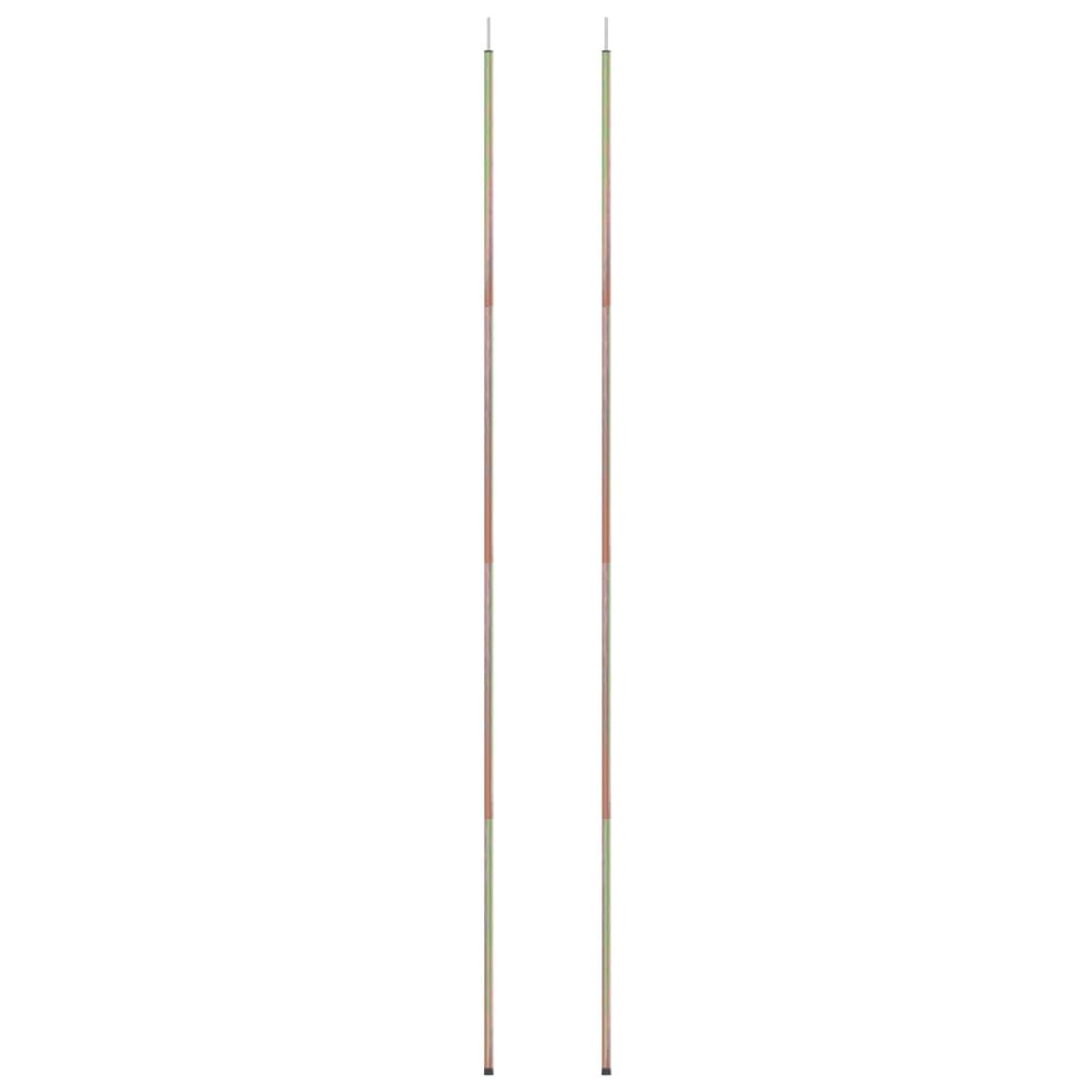Postes de toldo de vela 2 uds acero galvanizado 250 cm