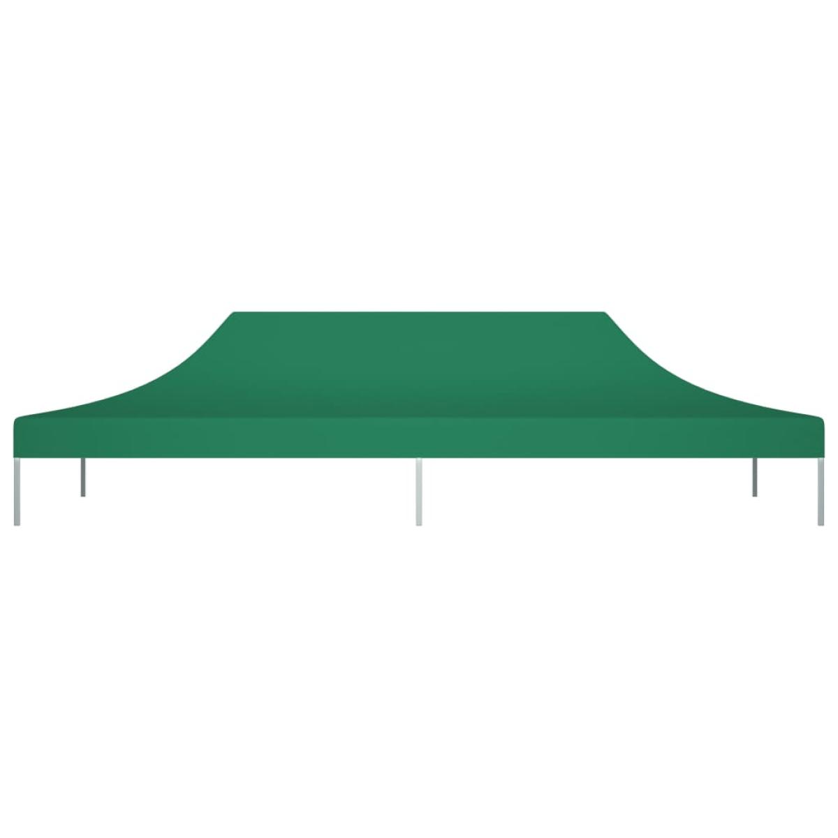 Techo de carpa para celebraciones verde 6x3 m 270 g/m²
