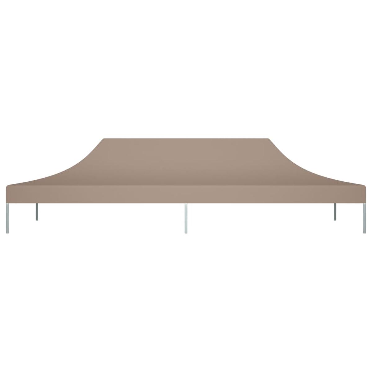 Techo de carpa para celebraciones gris taupe 6x3 m 270 g/m²