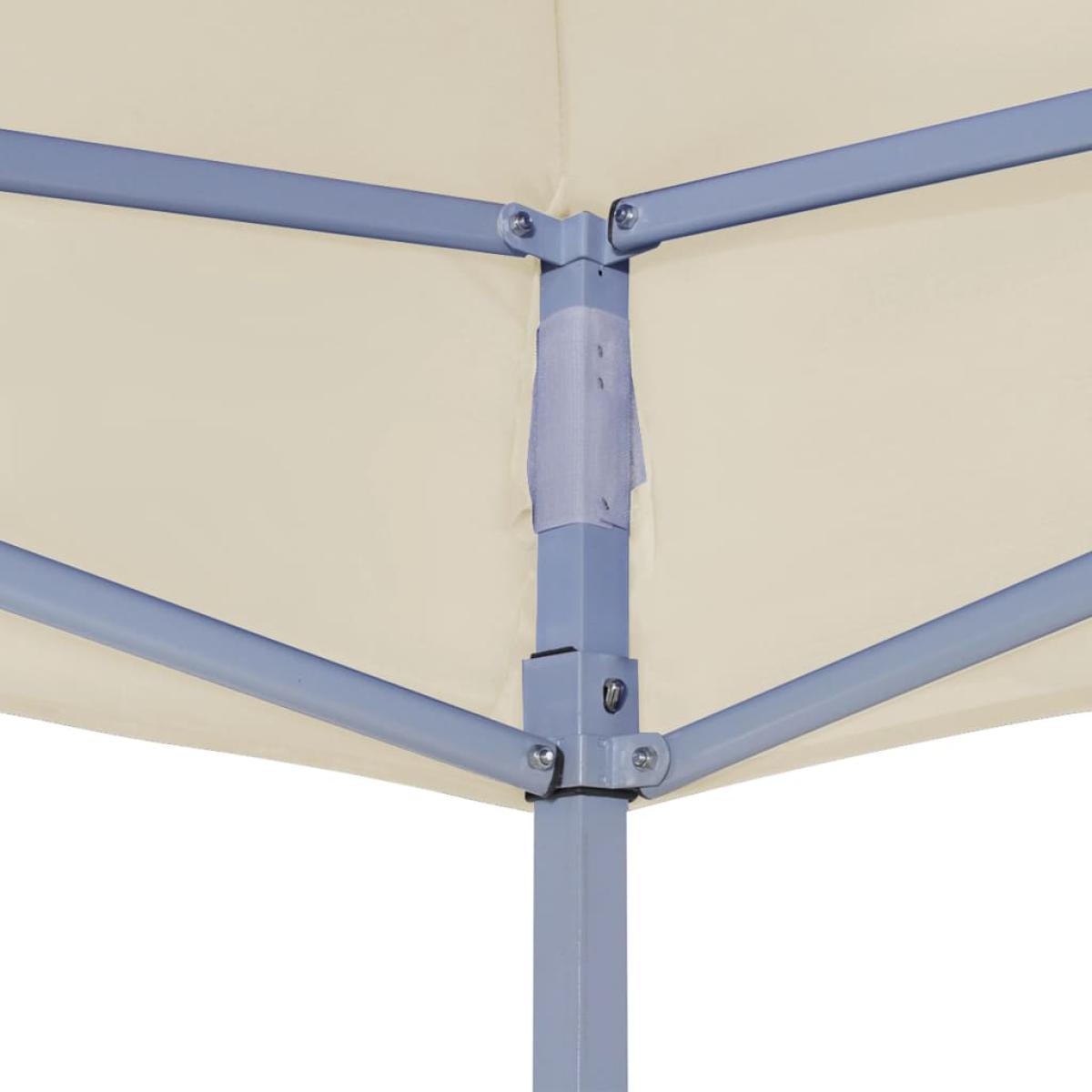 Techo de carpa para celebraciones crema 2x2 m 270 g/m²