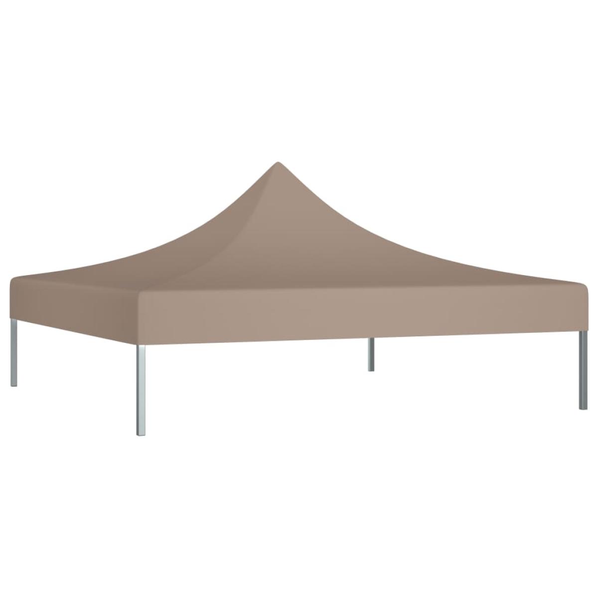Techo de carpa para celebraciones gris taupé 2x2 m 270 g/m²