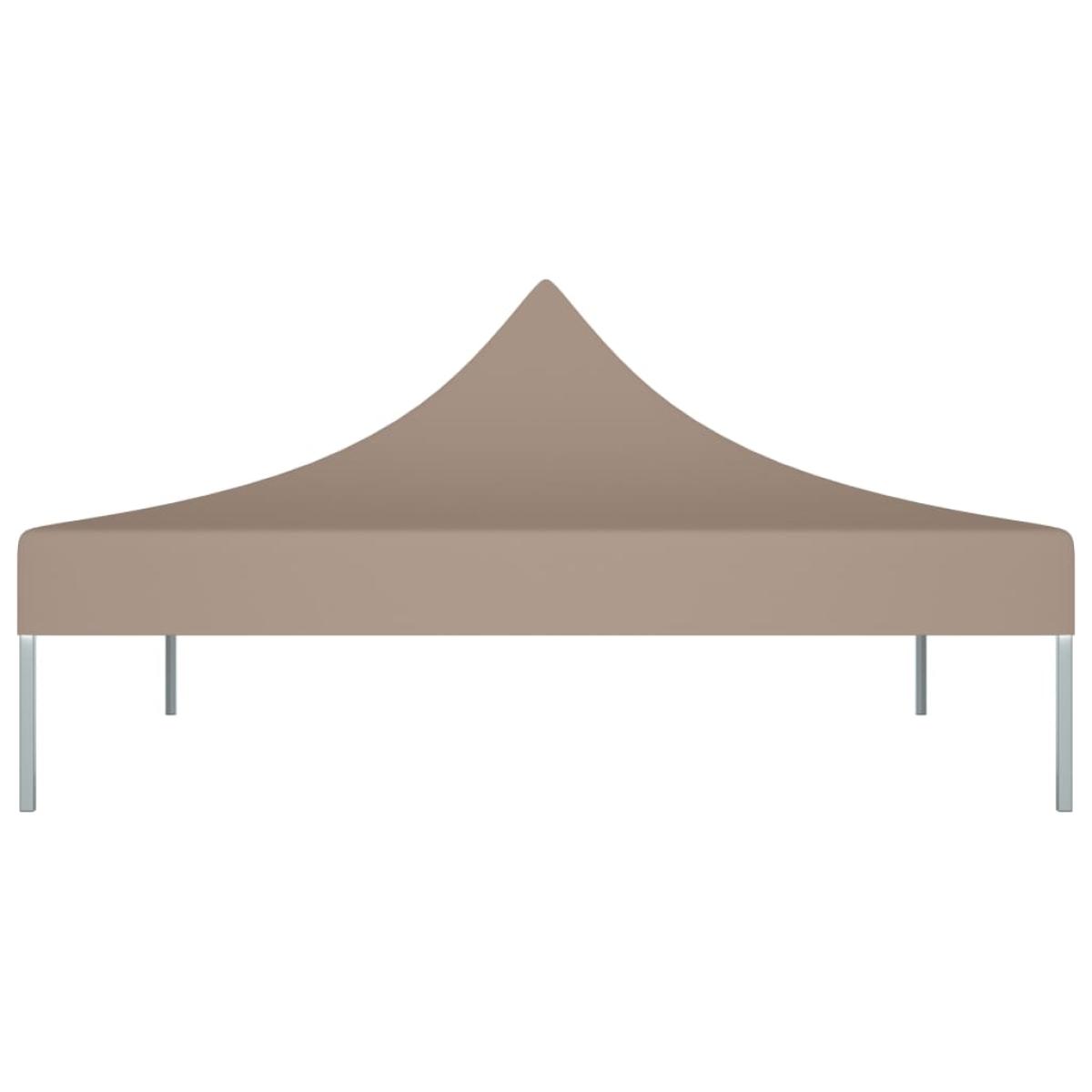 Techo de carpa para celebraciones gris taupé 2x2 m 270 g/m²