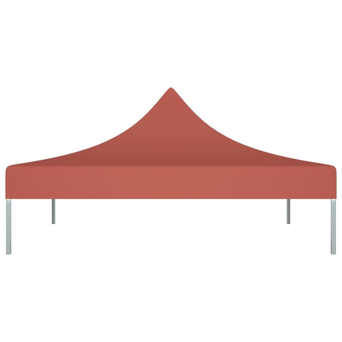 Techo de carpa para celebraciones terracota 2x2 m 270 g/m²