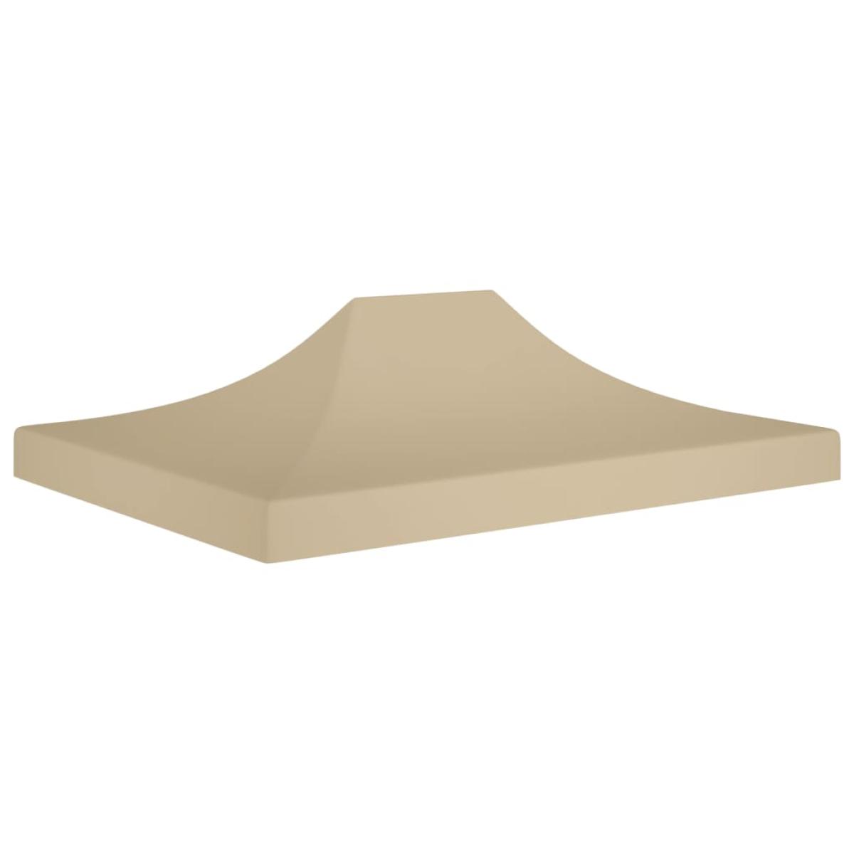 Techo de carpa para celebraciones beige 4x3 m 270 g/m²
