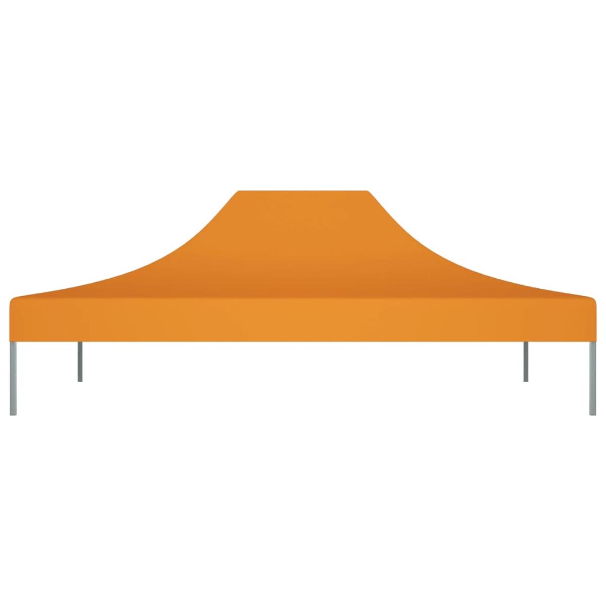 Techo de carpa para celebraciones naranja 4x3 m 270 g/m²