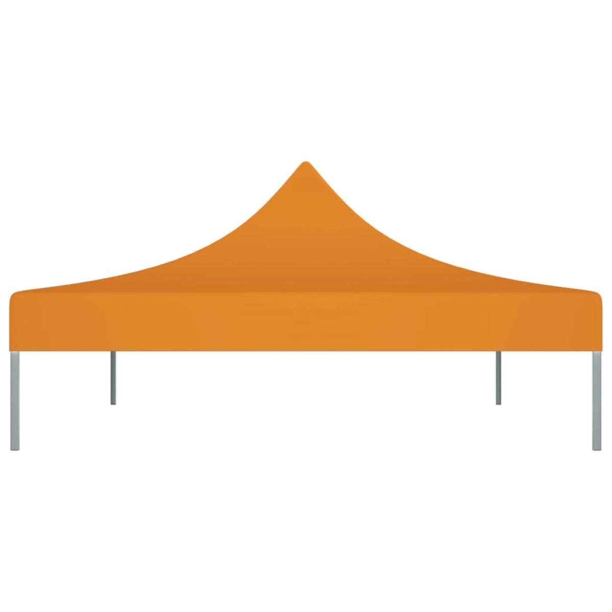 Techo de carpa para celebraciones naranja 4x3 m 270 g/m²