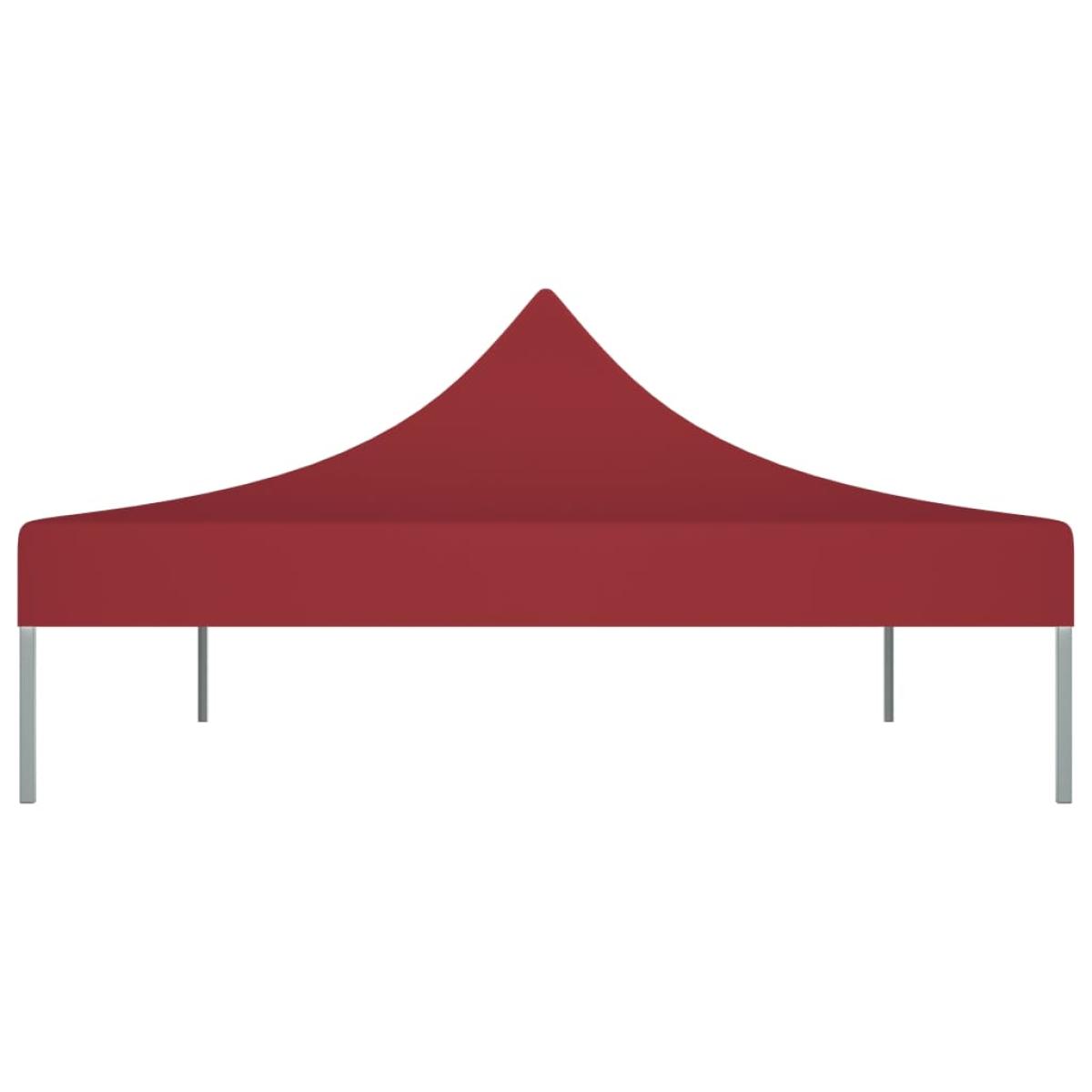 Techo de carpa para celebraciones burdeos 4x3 m 270 g/m²