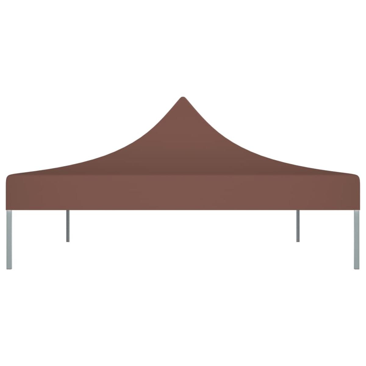 Techo de carpa para celebraciones marrón 4x3 m 270 g/m²