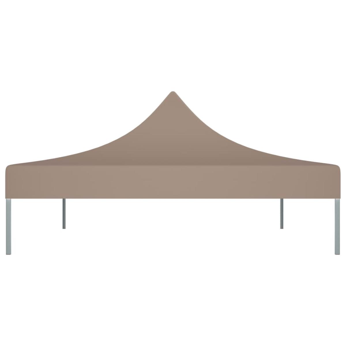 Techo de carpa para celebraciones gris taupe 4,5x3 m 270 g/m²