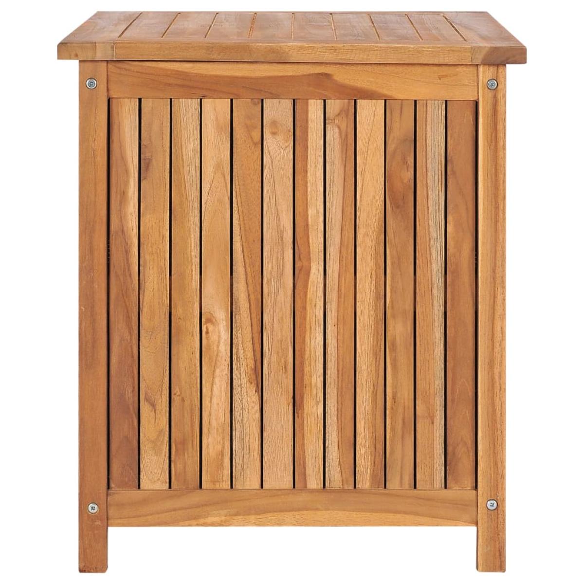 Caja de almacenaje de jardín 60x50x58 cm madera maciza de teca