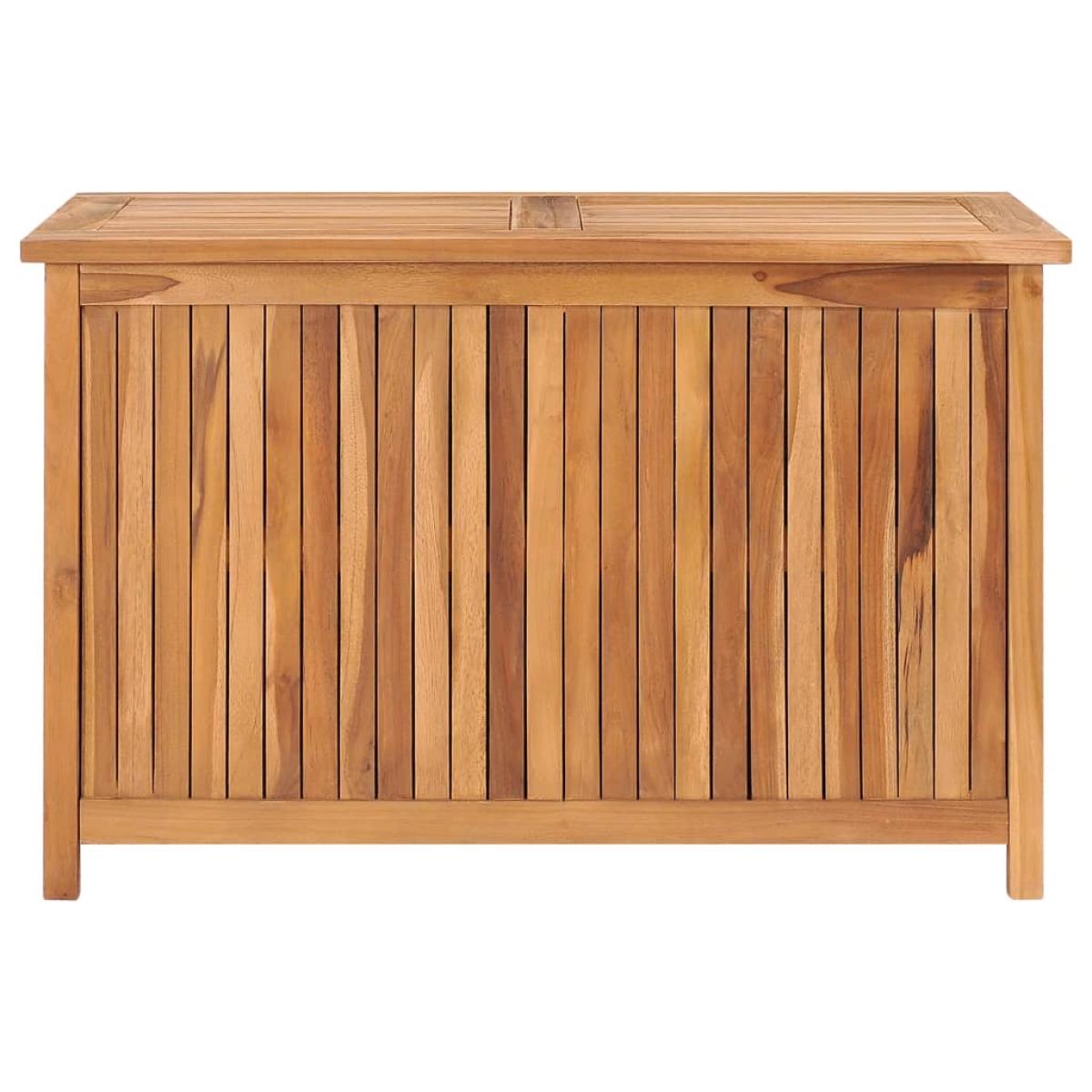 Caja de almacenaje de jardín 90x50x58 cm madera maciza de teca
