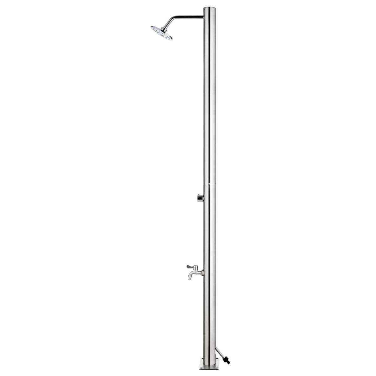 Ducha de jardín acero inoxidable 215 cm 